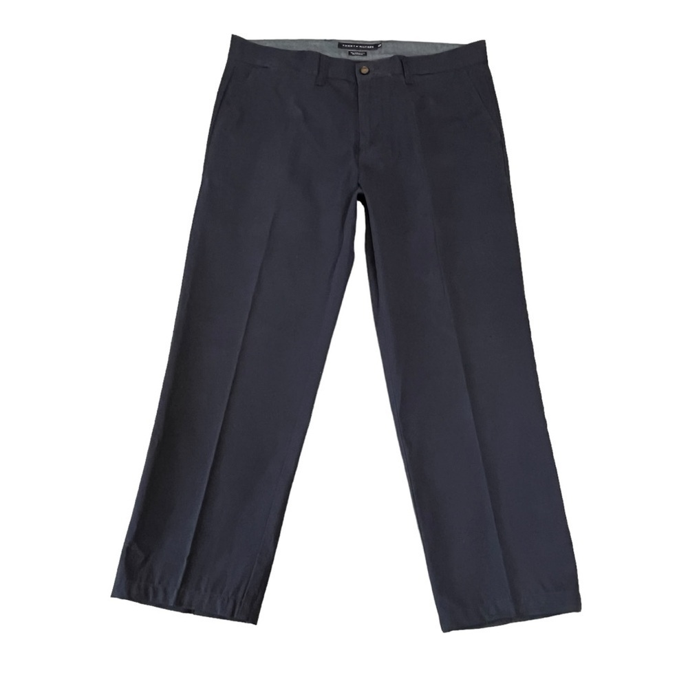Men’s Tommy Hilfiger Tailored Fit Dark Blue Khaki Pants. 34 x 26 #1042
